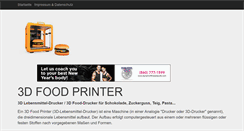 Desktop Screenshot of food-printer.info