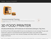 Tablet Screenshot of food-printer.info